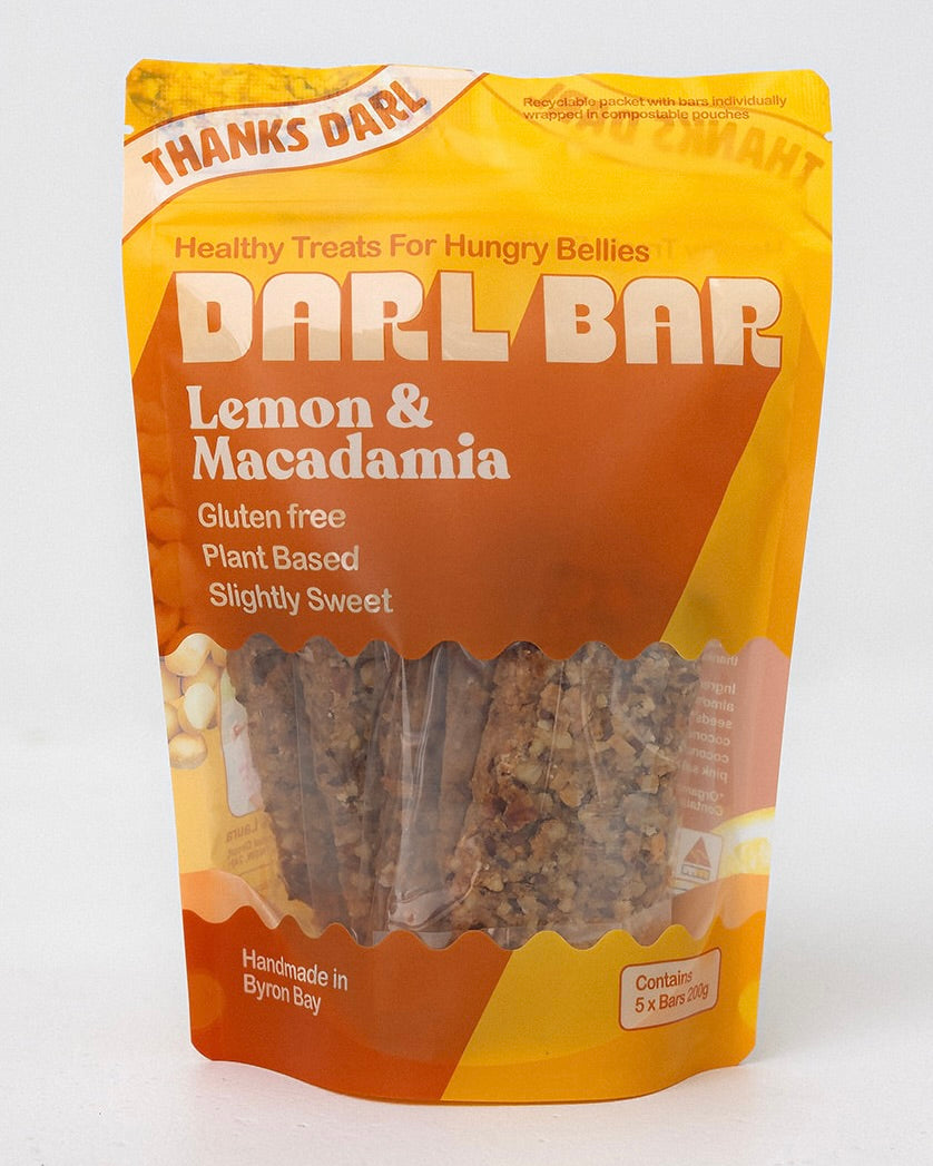 Darl Bars - CRUNCHY Lemon & Macadamia